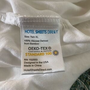 White Bamboo Viscose Twin XL Sheet